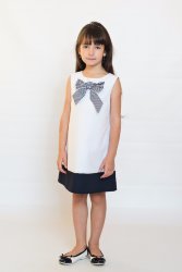 Платье детское М667 белое